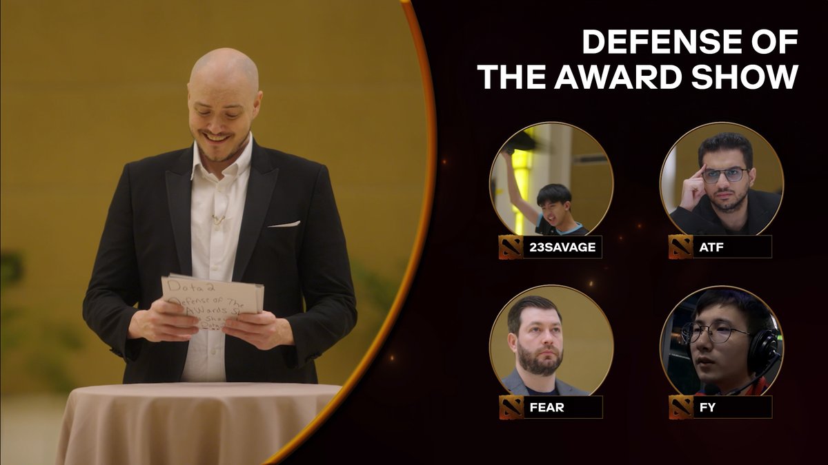 #Dota2 has been around for a long time, so it was only natural we'd hold an Award Ceremony for it here at the #RiyadhMasters! 🥳🎉 Introducing the DOTA 2 Defense of the Award Show DOTA 2 Defense of the Ancients DOTA hosted by SirActionSlacks 🤩