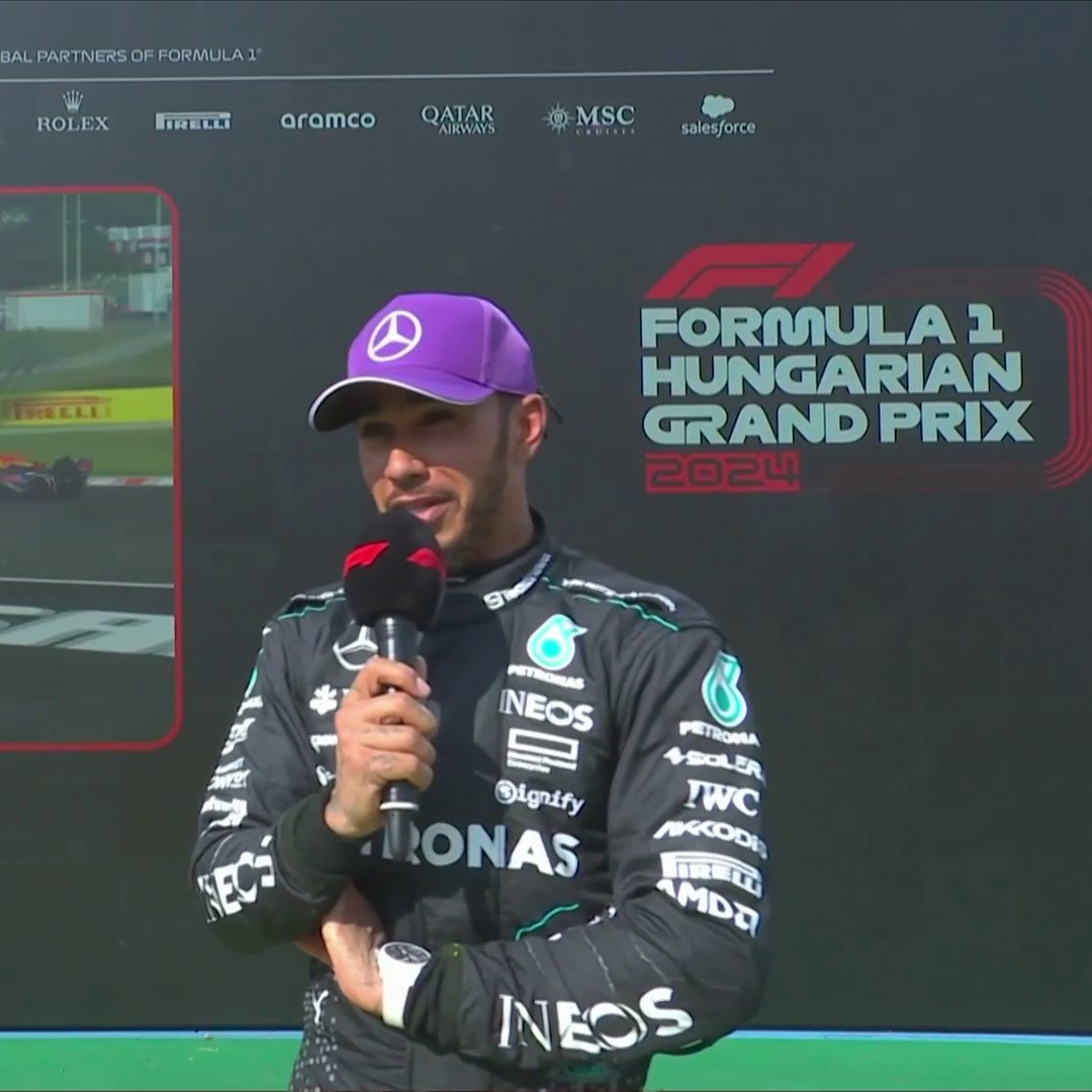 "I think it's a racing incident" Lewis Hamilton reflects on his battle with Max Verstappen to take third place ⚔🏎