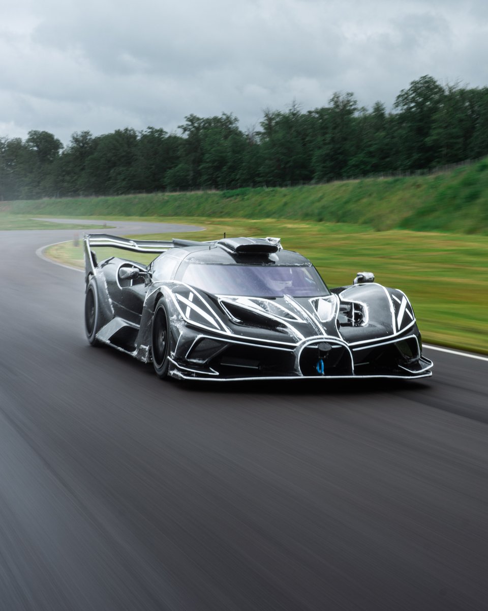 Feeling the track for the first time – the BOLIDE demonstrates its power and precision during customer car test sessions ahead of initial deliveries. #BUGATTI #BOLIDE –