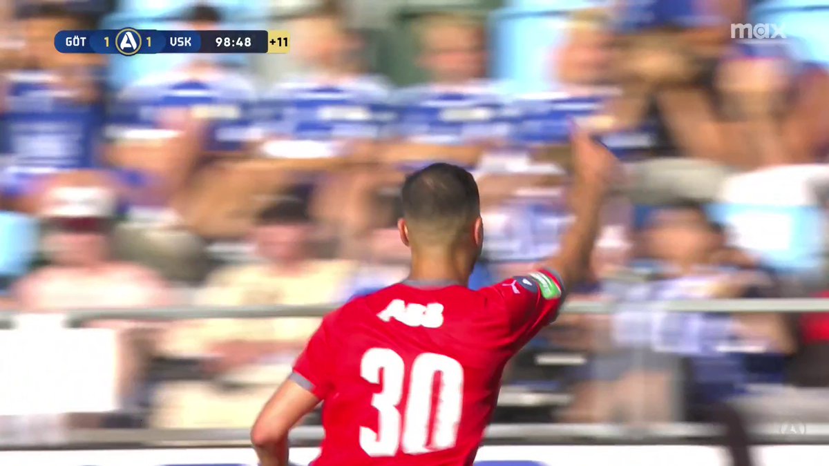VSK kvitterar i 99:e (!) minuten på Gamla Ullevi! Abdelrahman Boudah trycker in 1-1 mot IFK Göteborg 🟢⚪️ 📲 Se matchen på Max och Kanal 5