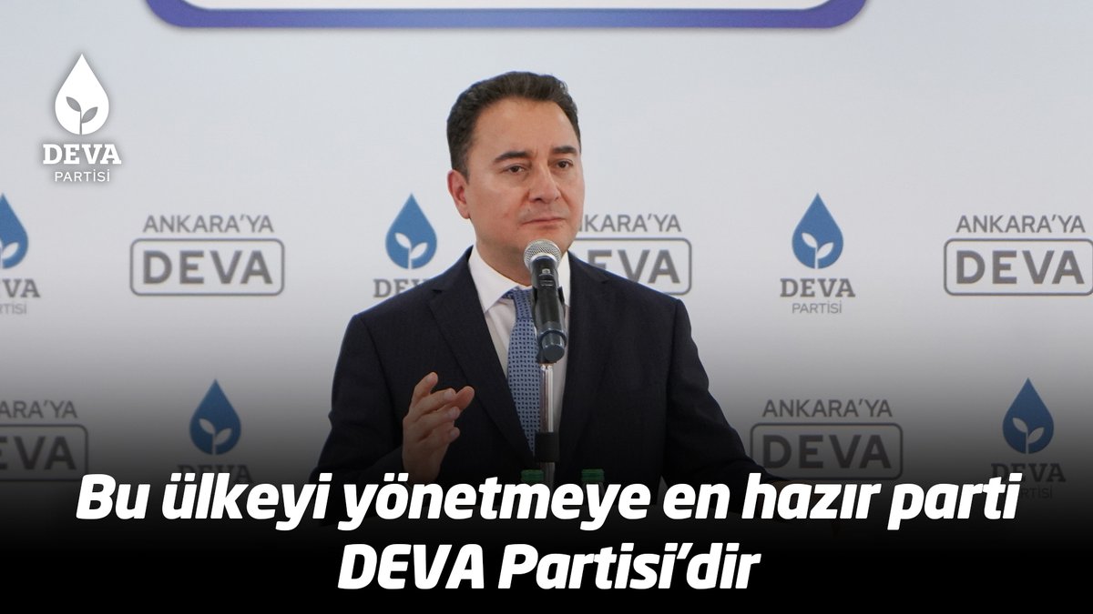 Meydan okuyorum: Bu ülkeyi yönetmeye en hazır parti DEVA Partisi'dir.