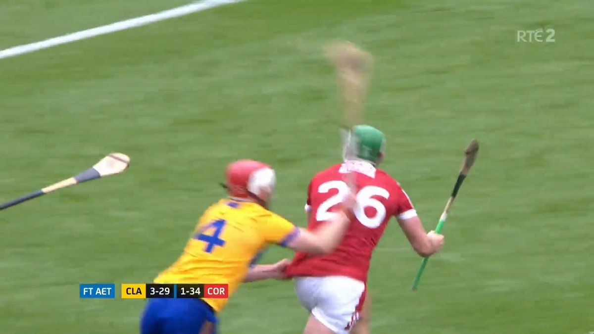 'Clare won the game... It'd be wrong to let it colour the whole game' - The panel assess the key moments in extra-time, with Dónal Óg Cusack arguing it would be wrong to dwell on the jersey tug on Robbie O'Flynn on the final play #thesundaygame #CLAvCOR #AllIrelandhurlingfinal