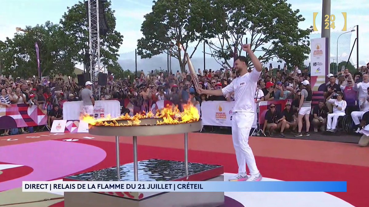 🔥 #Paris2024 L'enfant de Créteil, Nedim Remili #18 🇫🇷, a allumé ce soir le chaudron de la Flamme Olympique 😎