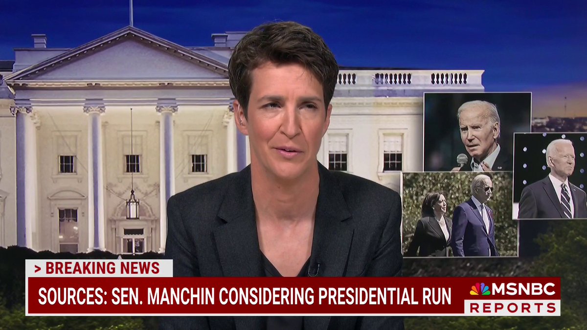BREAKING: Senator Joe Manchin is considering running for president, sources tell NBC News.