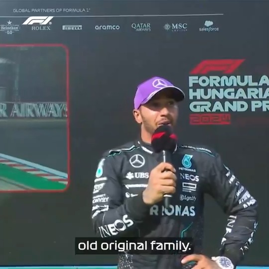 Never forget where you came from 🥹 Lewis Hamilton expressed his joy in seeing his old team McLaren Mastercard Formula 1 Team score a memorable 1-2 finish in Hungary #F1 #HungarianGP