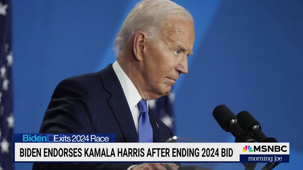 "Joe Biden is a patriot... He had authenticity and touch...that allowed him and enabled him to be an effective president." — Mika Brzezinski reacts to Biden ending his 2024 bid