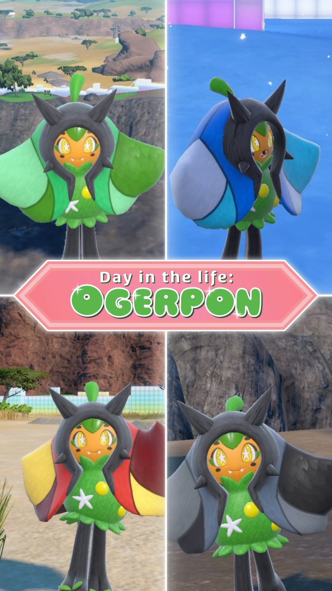 A day with Ogerpon is a day well spent! โค๏ธ๐ฉถ๐๐ #PokemonScarletViolet