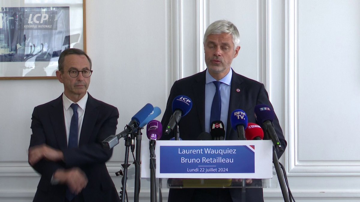 "Pacte législatif" : "Ça n'est pas, et ça ne sera pas une coalition gouvernementale", martèle Laurent Wauquiez. "Nous sommes indépendants et nous le resterons", ajoute-t-il, excluant l'idée de "soutenir un gouvernement a priori, quoi qu'il fasse". #DirectAN