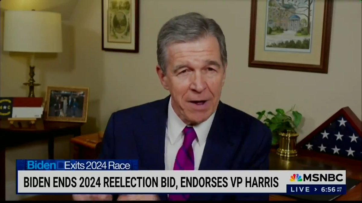 Q: How is Kamala Harris uniquely positioned to prosecute a case against Donald Trump? Gov. Roy Cooper: Because she’s a prosecutor. When you compare Harris prosecuting criminals like Donald Trump, that's going to be powerful. She is the protector of consumers, while Donald Trump is the con man