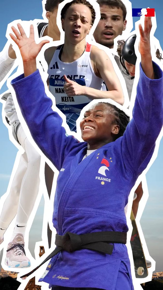 Pour les Jeux olympiques et paralympiques de #Paris2024, la France accueille : 🌟 1,6 million de visiteurs internationaux 🤸‍♀️ 15 000 athlètes Bienvenue au monde ! ✨