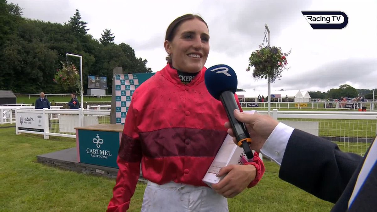 🗣️"The fun starts now!" Overjoyed Charlotte expresses to Peter Naughton Tips🎤 her deep joy at having ridden out her claim with victory aboard James Moffatt Racing Stables's Cuzco Du Mathan Cartmel Racecourse 💕