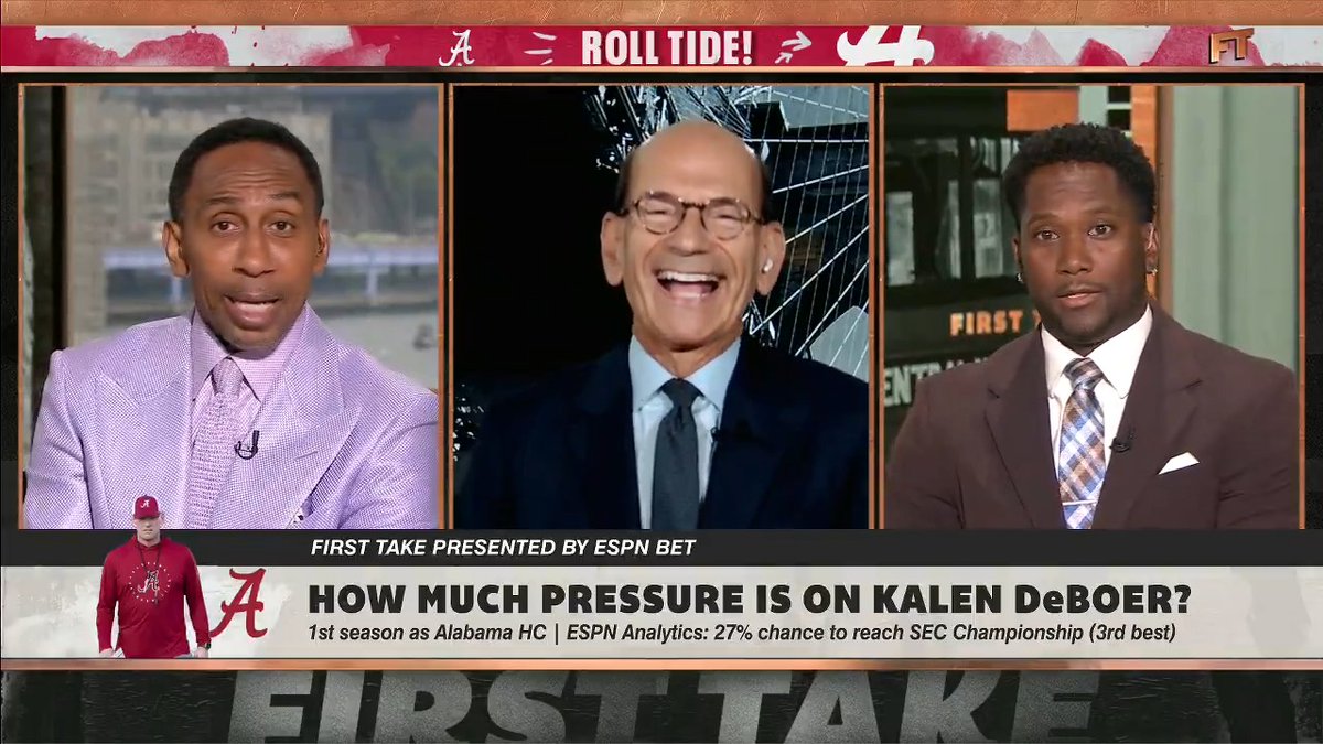 .Stephen A Smith can't believe Harry Douglas has Mizzou over Bama in his SEC standings 👀