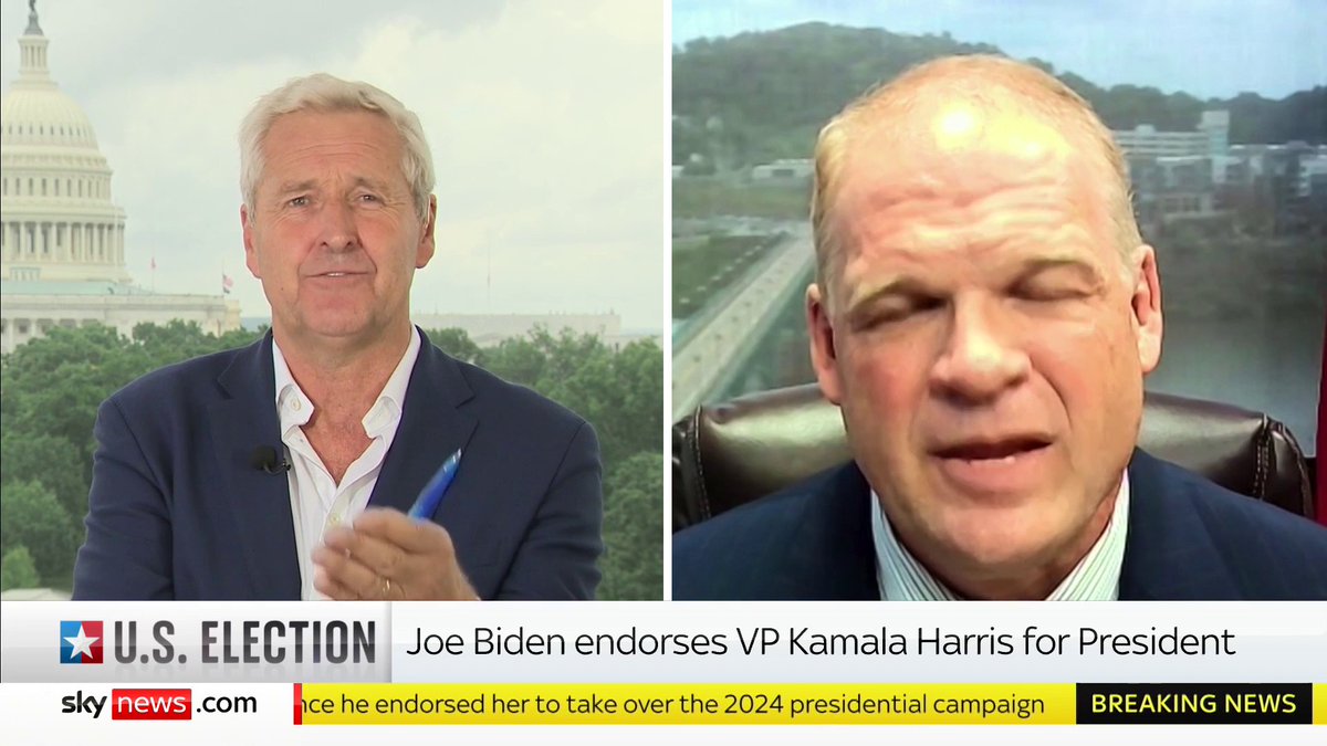 Republican mayor Glenn Jacobs - 'What did Kamala Harris know, when did she know it and who is actually president of the United States? Who is making those decisions?' US politics latest: 📺 Sky 501, Virgin 602, Freeview 233 and YouTube