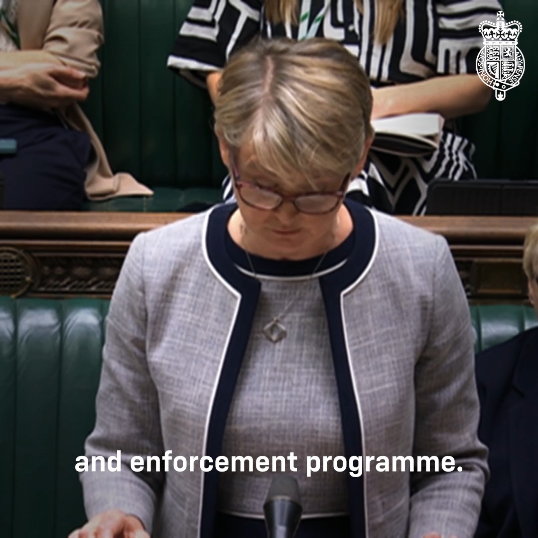 “Most people in the UK want to see strong border security, with a properly controlled and managed asylum system.” Watch Home Secretary Yvette Cooper's statement in the House.