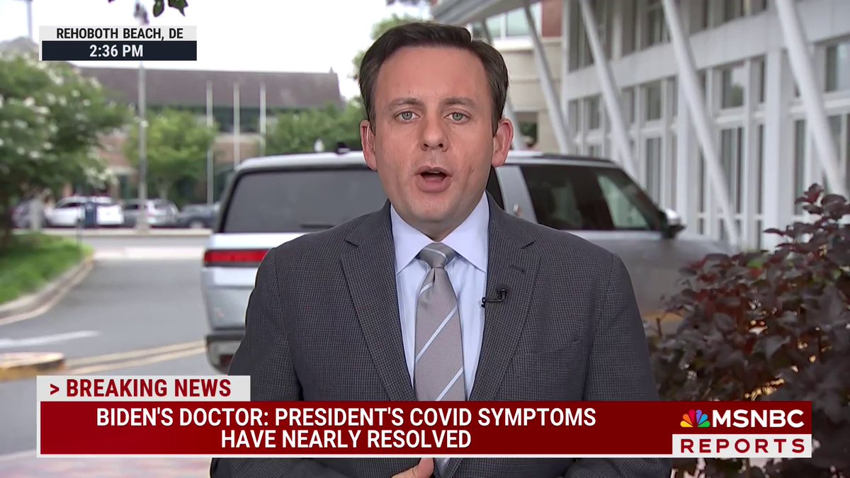 President Biden's doctor says Biden has completed his 10th dose of Paxlovid today and his COVID symptoms have almost resolved completely.