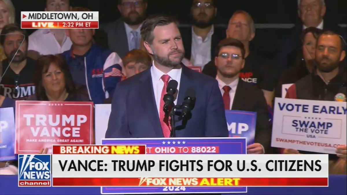 Fox cuts away from JD Vance’s rally 😴