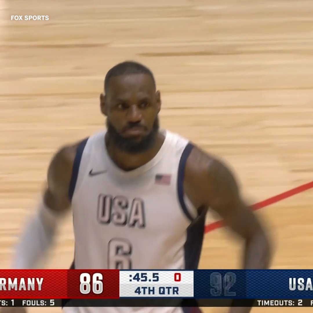 LEBRON WILLING TEAM USA TO VICTORY IN THE CLUTCH AGAIN 👑