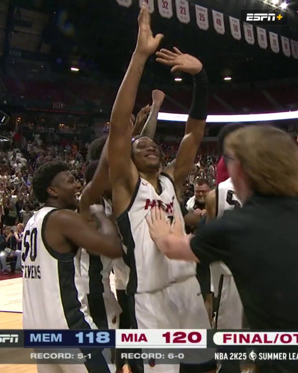 THE MIAMI HEAT ARE CHAMPIONS OF SUMMER LEAGUE 🔥🏆