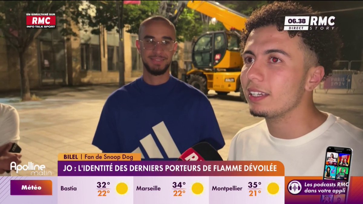 🇫🇷 L'identité de certains des derniers porteurs de flamme a été dévoilée hier soir. Parmi eux figure le rappeur américain Snoop Dogg qui sera présent vendredi à Saint-Denis pour porter la flamme dans son dernier parcours. Qu’en pensent les habitants ? #ApollineMatin