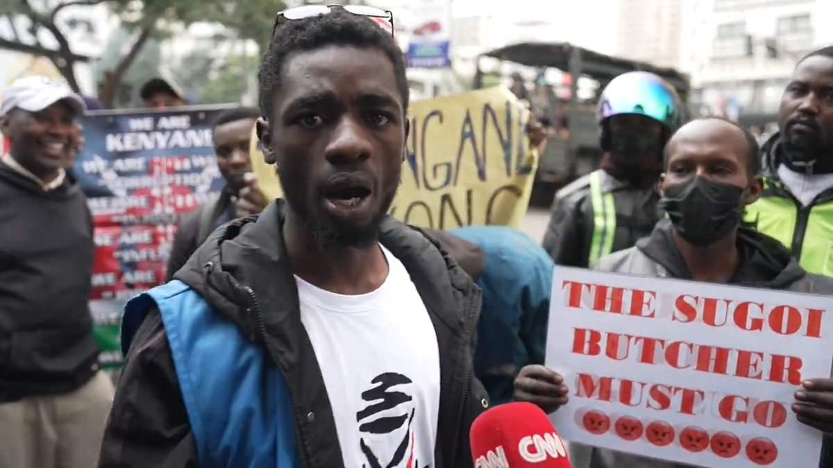"My wife thinks I'm a loser." This jobless 24-year-old told us why he's protesting in Kenya