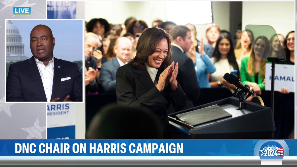 DNC Chair Jaime Harrison says on TODAY that the Presidential and VP nominees will be settled before the convention, telling Craig Melvin that “If we’re going to be on all 50 ballots, we have to have all that done and locked up by August 7.”