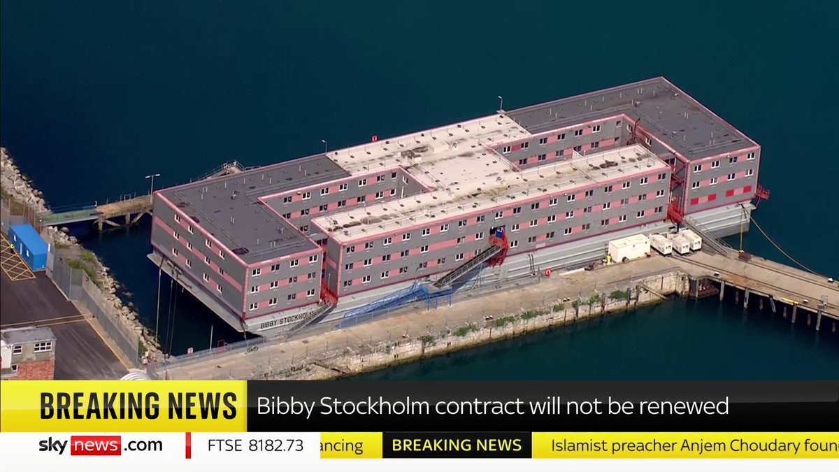 BREAKING: The Bibby Stockholm barge will stop housing asylum seekers from the end of January 2025 Read more: 📺 Sky 501, Virgin 602, Freeview 233 and YouTube
