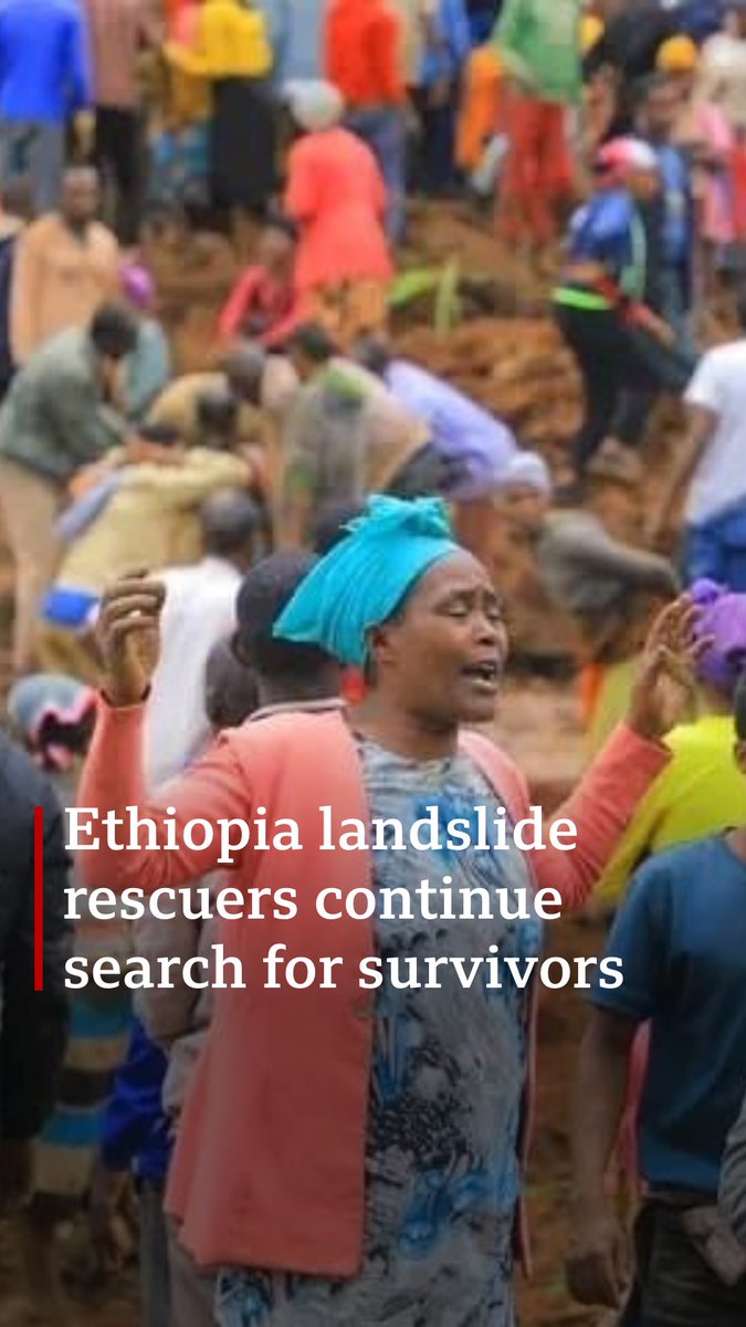 🇪🇹 Authorities in Ethiopia are searching vigorously for survivors of the two landslides caused by heavy rains in the Gofa region on Sunday and Monday. So far, rescue teams have retrieved the bodies of over 150 people.