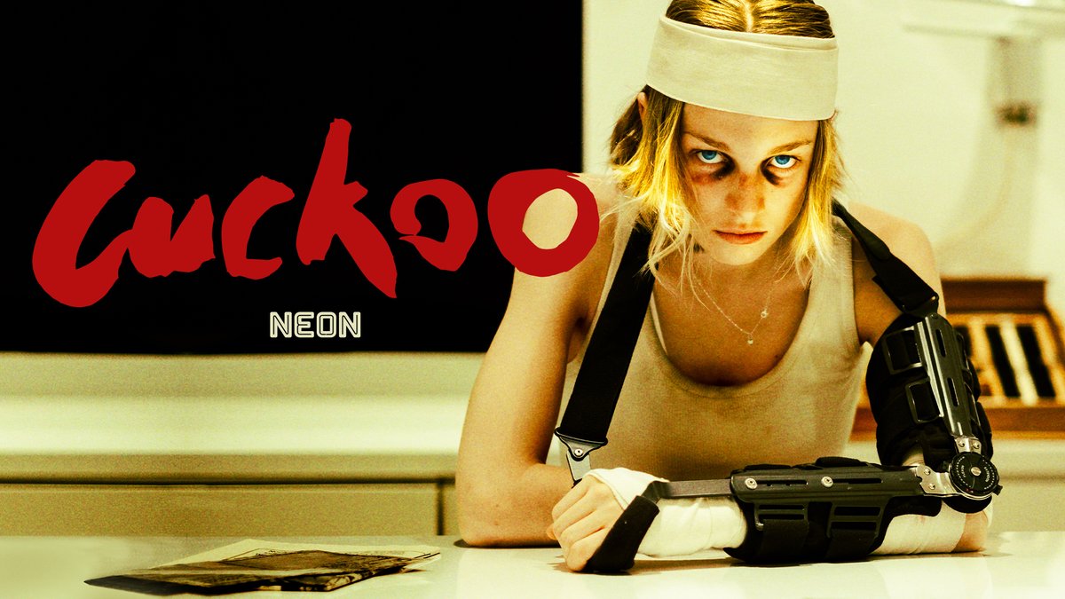 Scream queen Hunter Schafer. Totally deranged Dan Stevens. Make your choice. Cuckoo opens in theaters August 9th.
