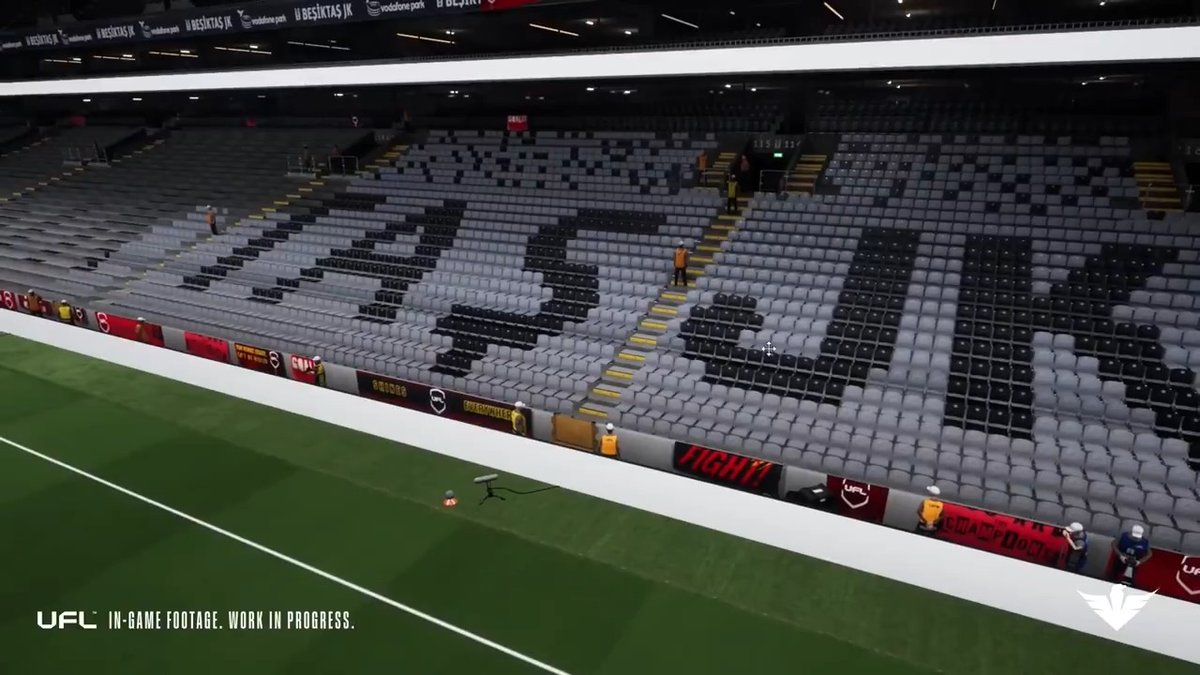 Yeni çıkacak UFL oyunundan Tüpraş Stadyumu görüntüleri.