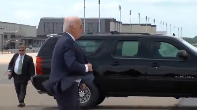 Proof of Life for Joe Biden Biden makes first appearance since Team Kamala stole his power while he was sick with Covid He looks horrible