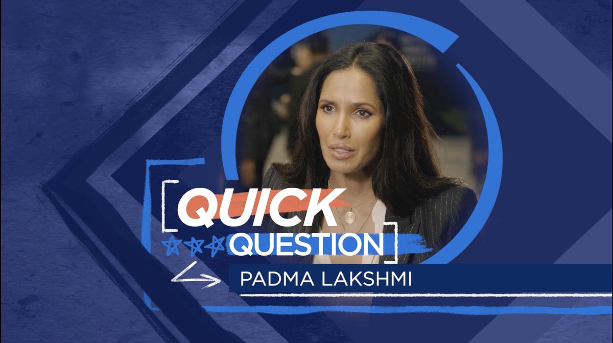 ⚡️ Quick question for Padma Lakshmi... ✨ How has motherhood inspired your work?
