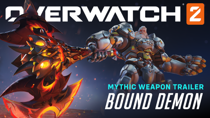 Forge your way to victory with the Mythic Bound Demon Reinhardt Weapon Skin 😈 🪓 Lv 1: Base Weapon 💥 Lv 2: Weapon Reactivity 💪 Lv 3: Weapon Flourish 🔥 Lv 4: Kill Effects Get the Reinhardt Mythic Weapon Skin Bundle today 💥