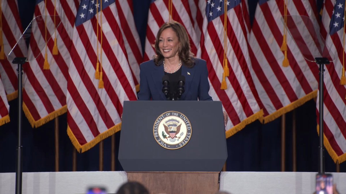 Vice President Harris: As a former Attorney General and courtroom prosecutor, I took on perpetrators of all kinds. Predators who abused women. Fraudsters who ripped off consumers. Cheaters who broke the rules for their own gain. So hear me when I say, I know Donald Trump's type
