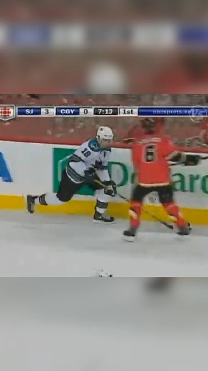 Cory Sarich will always be known for his huge hit on Patrick Marleau in the 2008 playoffs! Arguably the biggest hit in Flames franchise history. (📽️: NHL | Flamesin2008 on YouTube)