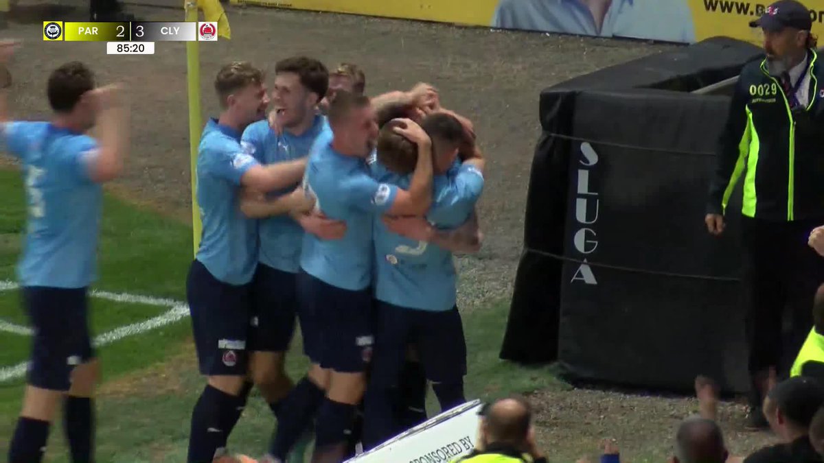 "And it's Clyde FC in front again!" 🎙️ Logan Dunachie with his second and the winning goal against Partick Thistle 👏 #PremierSportsCup | SPFL