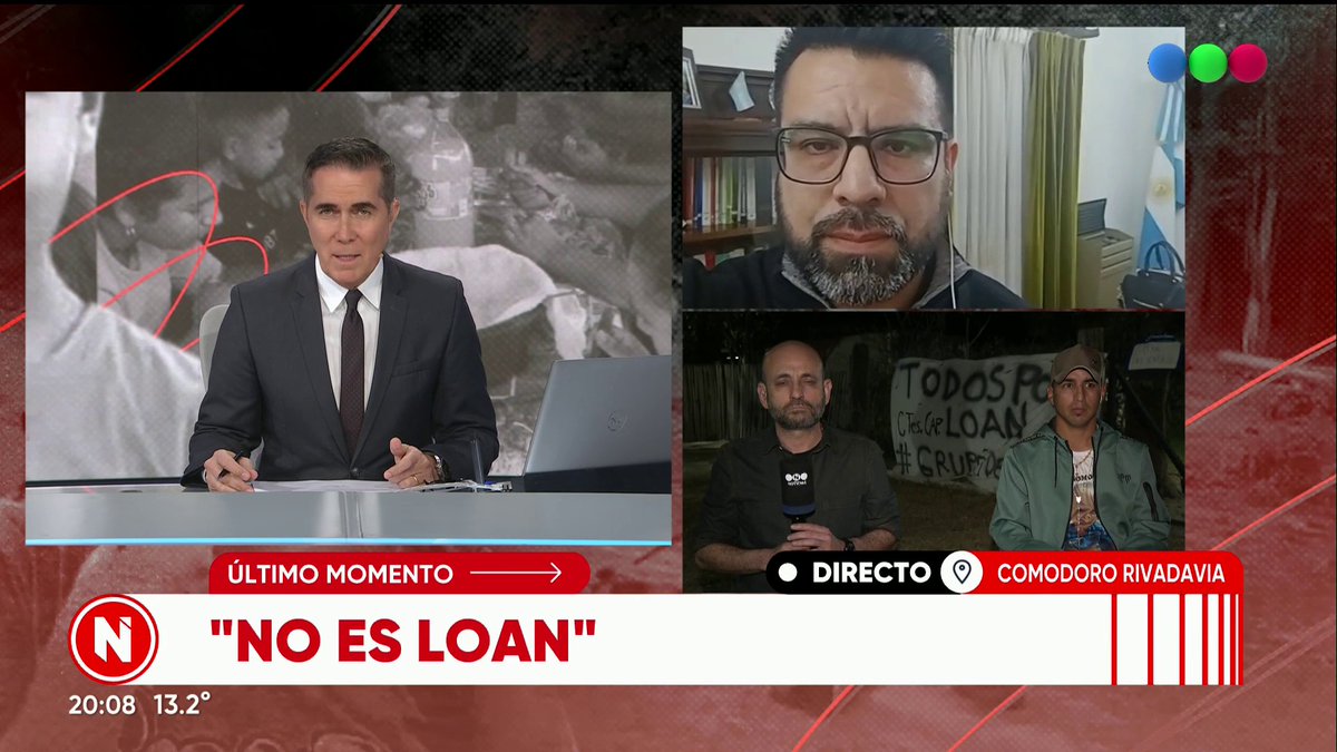 #ÚLTIMOMOMENTO | El nene que apareció en Comodoro Rivadavia no es Loan Peña La jueza Eva Parcio confirmó que ambos chicos se llaman "Loan" pero no son la misma persona. Mirá #TelefeNoticias en