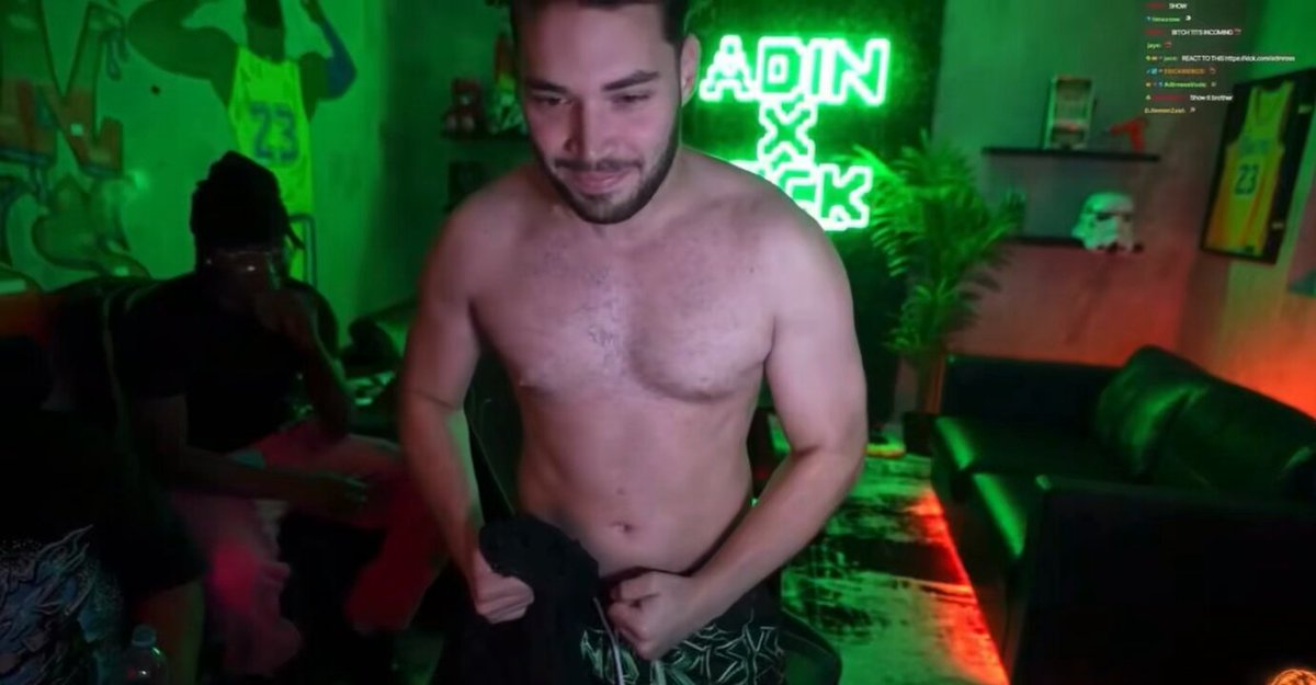 Adin Ross shows off his 2-month gym progress 👀‼️