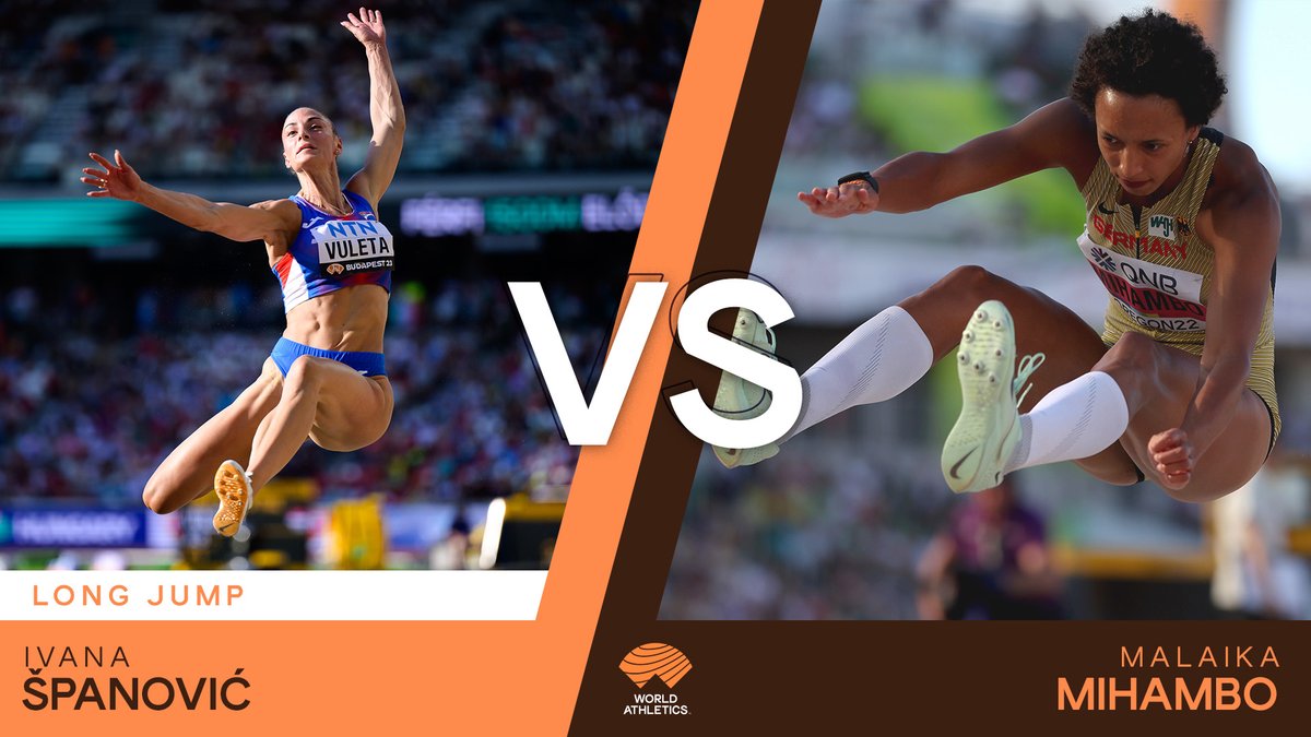 Ready for takeoff 🛫 The last two long jump world champions are ready for Paris 2024: Can 🇩🇪’s Malaika Mihambo defend her Olympic title, or will 🇷🇸’s Ivana Spanovic claim her long-awaited Olympic gold at her 5th Games? 🤩 Watch more Paris match ups 👉