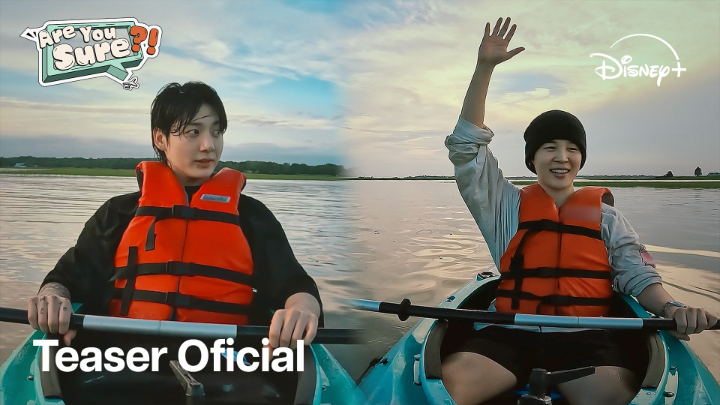 A grande aventura de #Jimin e #JungKook começou! ✨ #AreYouSure, em 8 de agosto no #DisneyPlus.
