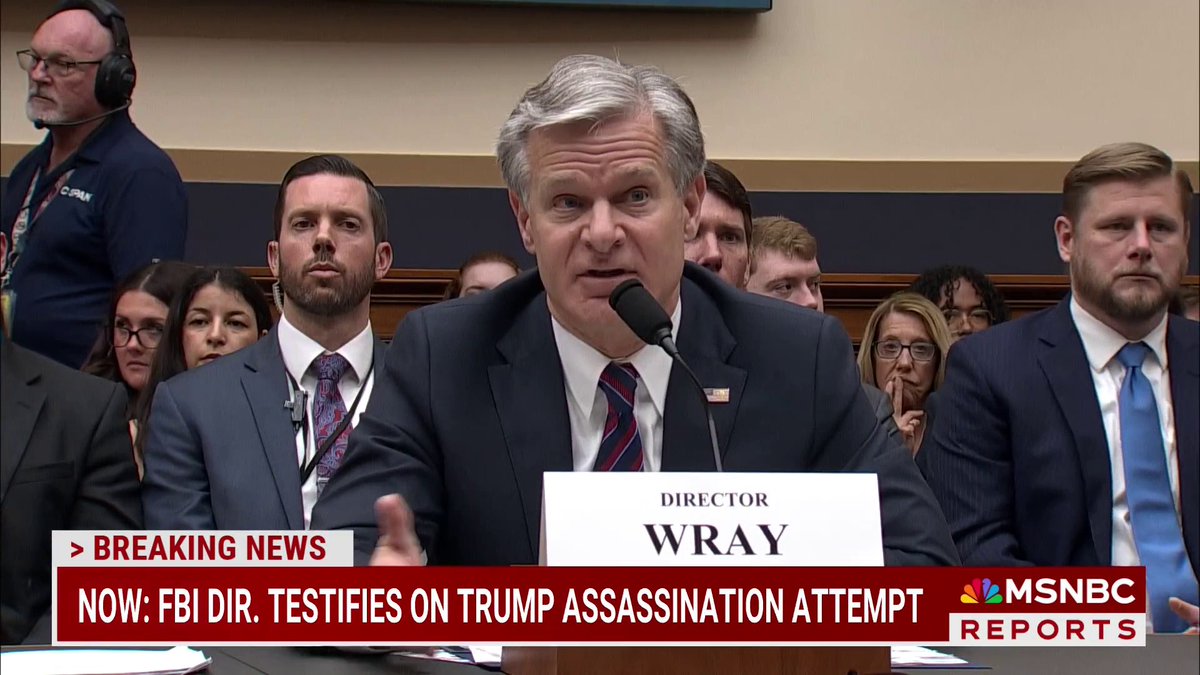 BREAKING: FBI Director testifies Trump shooter made a Google search for "How far away was Oswald from Kennedy?"