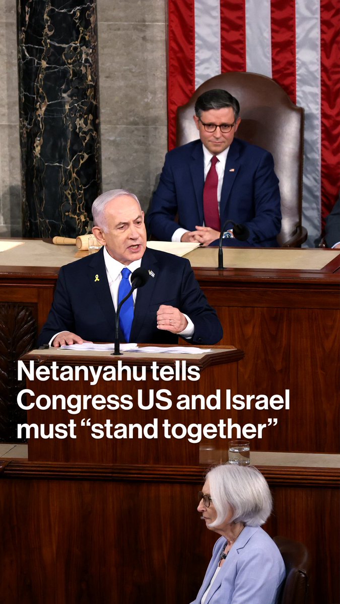 “For the forces of civilization to triumph, America and Israel must stand together." Prime Minister Benjamin Netanyahu told a joint meeting of Congress the US must remain united with Israel in its war against Hamas