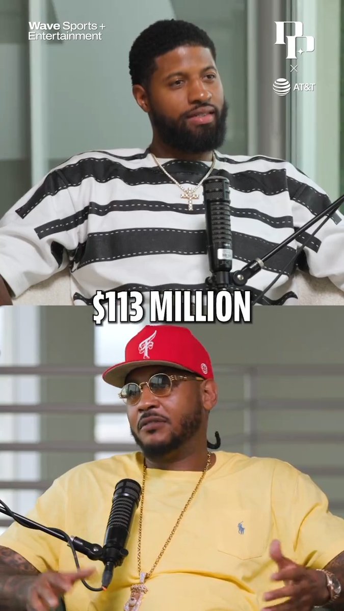 Carmelo Anthony says he wouldn't have taken the $113M pay cut that Jalen Brunson took with the Knicks (🎥 Podcast P with Paul George )