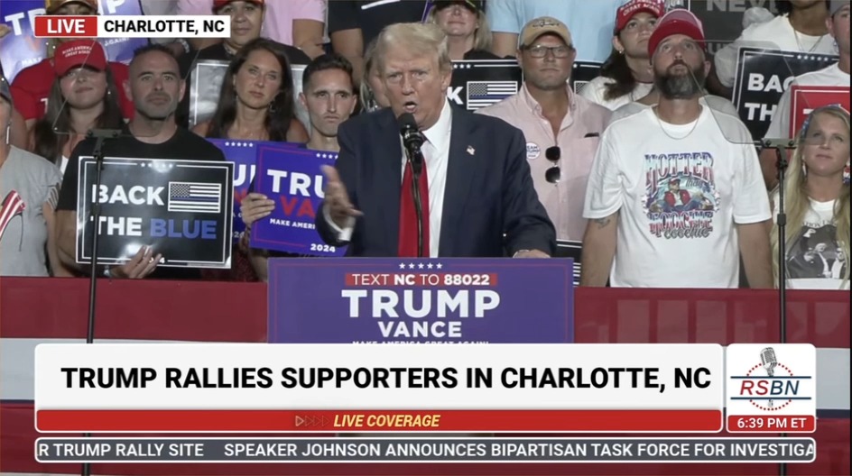 Trump: Kamala is saying she’s a prosecutor and I’m a convicted felon. That’s her message
