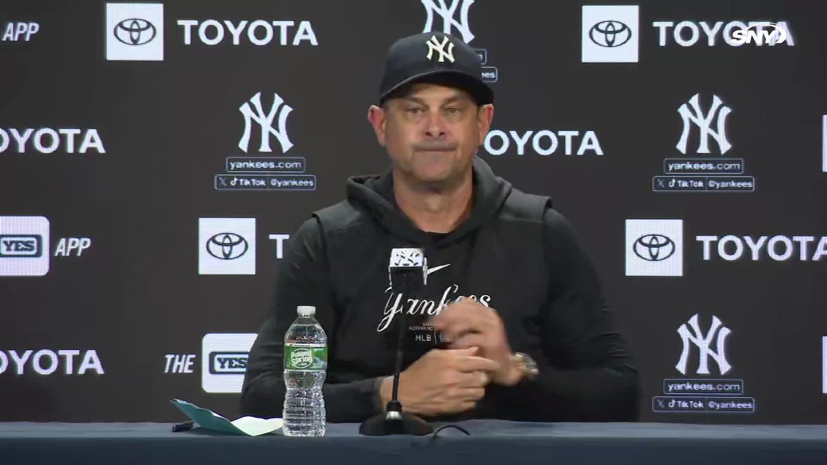 Aaron Boone was asked how his players are responding emotionally to this tough stretch: "One of the things I really liked tonight was how hooked up we were in that dugout in the 8th and 9th inning... I'm not worried about the compete level with these guys."
