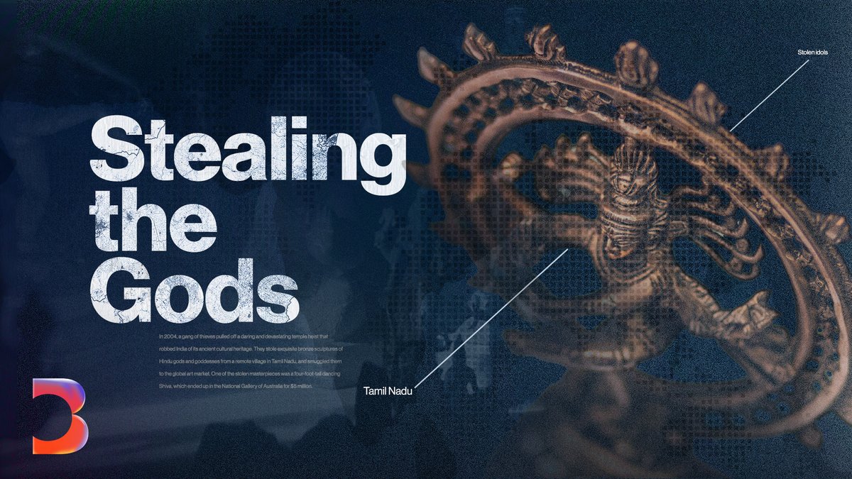 In a remote village temple in India, a gang of thieves pulled off a daring heist of some of the nation's most precious cultural heritage. 2 citizen detectives joined forces to bring down the mastermind behind one of history's biggest art thefts. More: