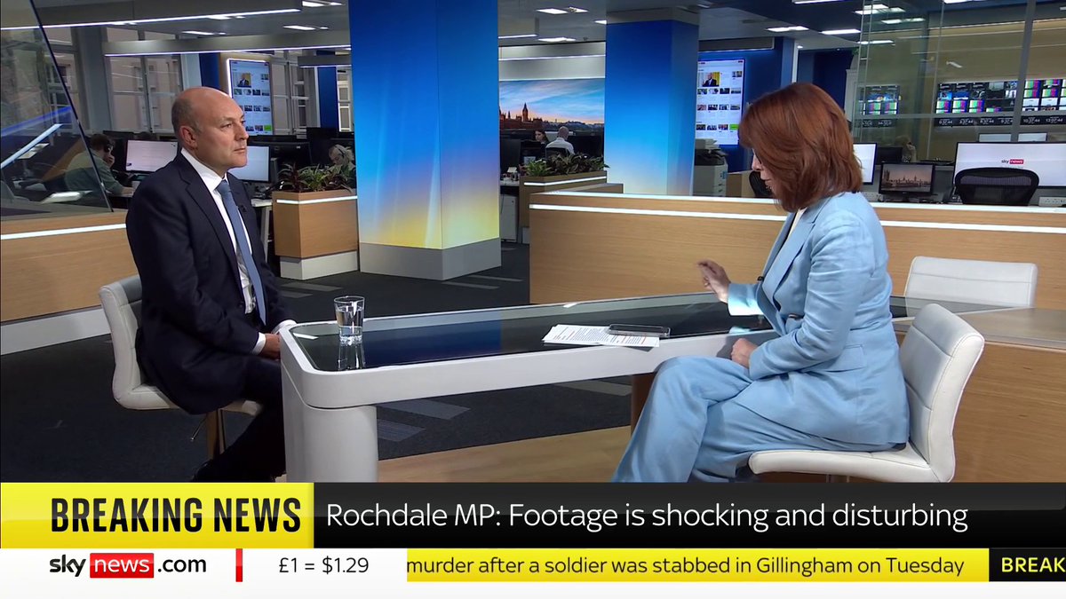 Rochdale MP says a video showing a police officer kicking a man in the head at Manchester Airport is "shocking and disturbing" What does Shadow Science Sec Andrew Griffith MP make of the footage? #KayBurley FC