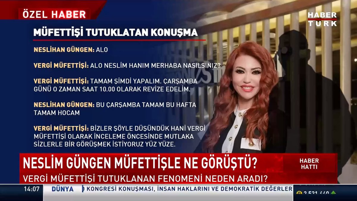 Kara para aklama ve dolandırıcılık suçundan tutuklanan Sosyal Medya Fenomeni Neslim Güngen ile vergi müfettişi arasındaki konuşma ortaya çıktı. Habertürk TV Muhabiri Halil Sadri Yılmaz'ın #ÖzelHaberi.