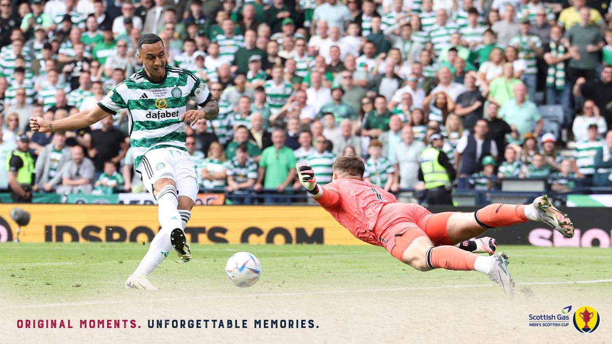 The winner 🏆 Adam Idah sent Celtic Football Club fans wild at Hampden Park with this Scottish Gas Men's Scottish Cup-winning goal! #ScottishCup