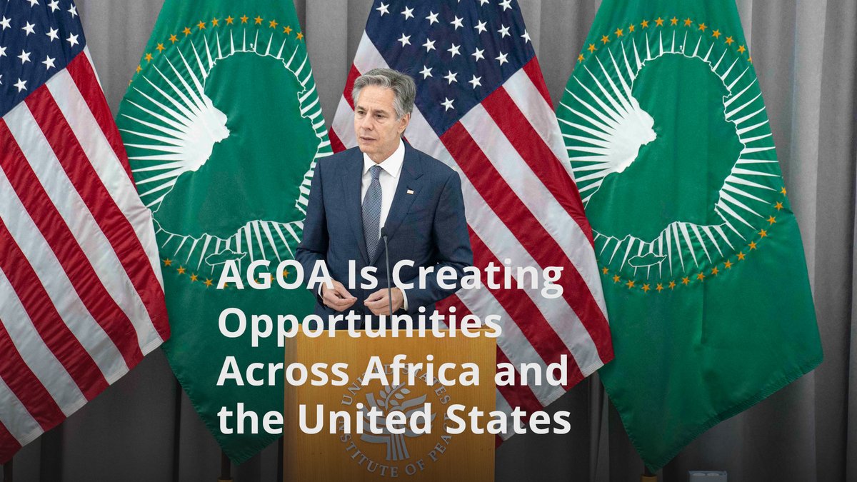 The African Growth and Opportunity Act has let entrepreneurs expand to new markets to grow their businesses. It’s created tens of thousands of good jobs across our nations – from Portland, Oregon to Port Louis, Mauritius. — Secretary Antony Blinken #AGOA2024