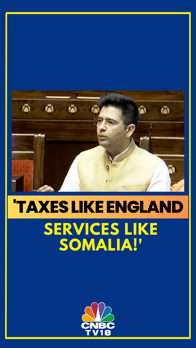 "We pay taxes like in England but get services like in Somalia", says AAP MP Raghav Chadha while criticising the Union Budget 2024 in the Rajya Sabha #UnionBudget #AAP #RaghavChadha #cnbctv18digital